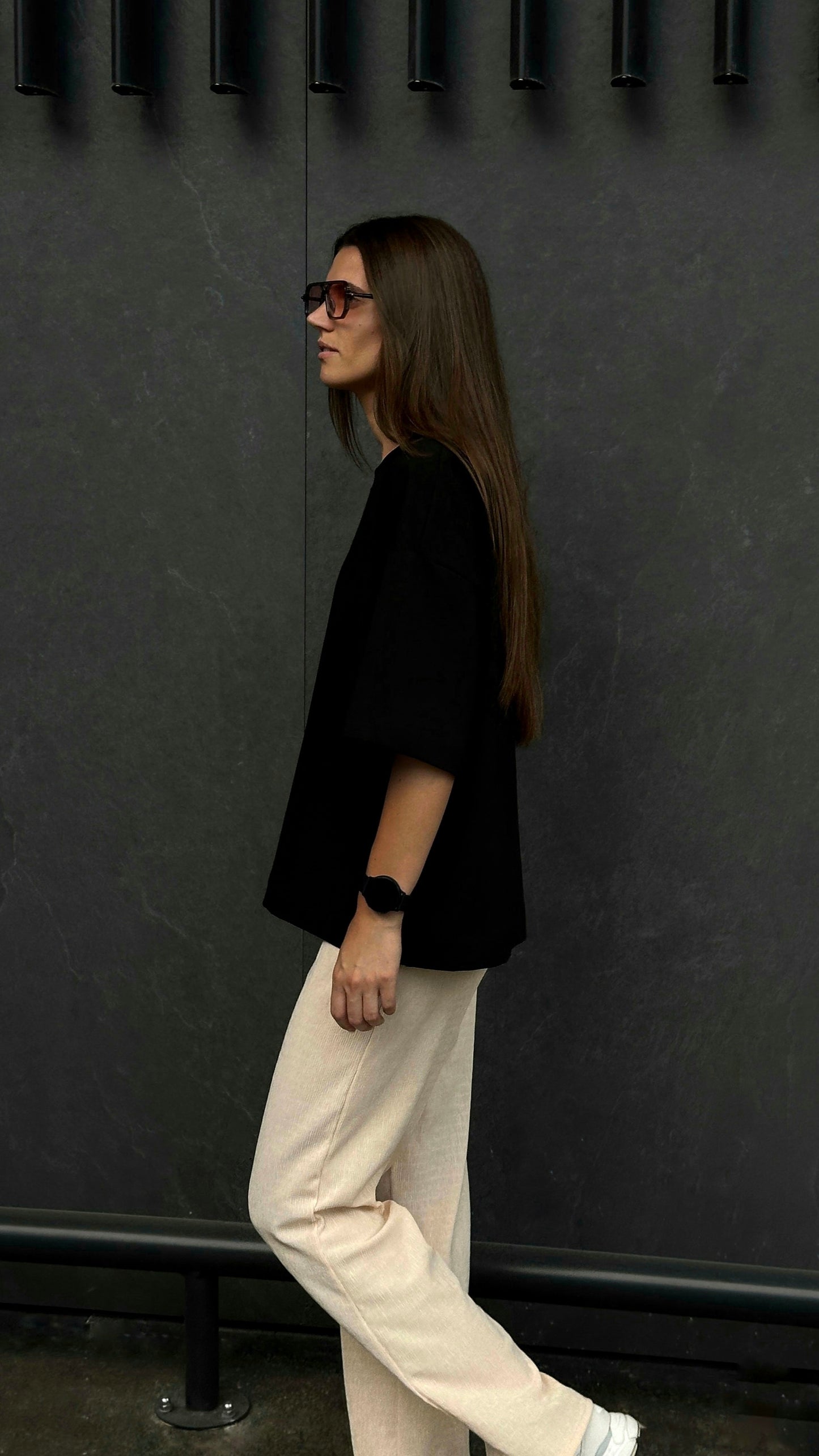 Tvarūs unisex marškinėliai trumpomis rankovėmis iš standžios medvilnės | Dūna