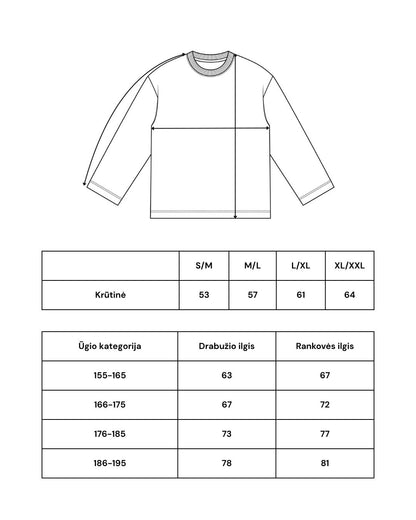 Unisex „oversize" džemperis