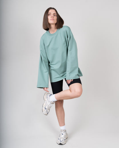 Unisex marškinėliai ilgomis rankovėmis iš standžios medvilnės