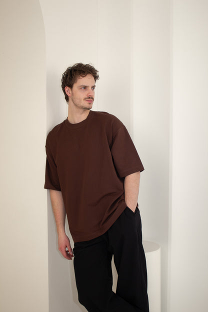 Tvarūs unisex marškinėliai trumpomis rankovėmis iš standžios medvilnės | Dūna