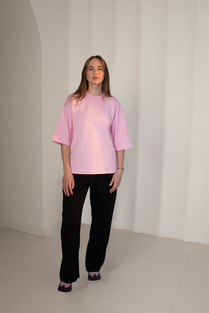 Tvarūs unisex marškinėliai trumpomis rankovėmis iš standžios medvilnės | Dūna