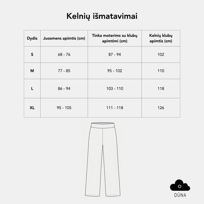 Dūna klasikinės kelnės – maksimalus komfortas kiekviename žingsnyje