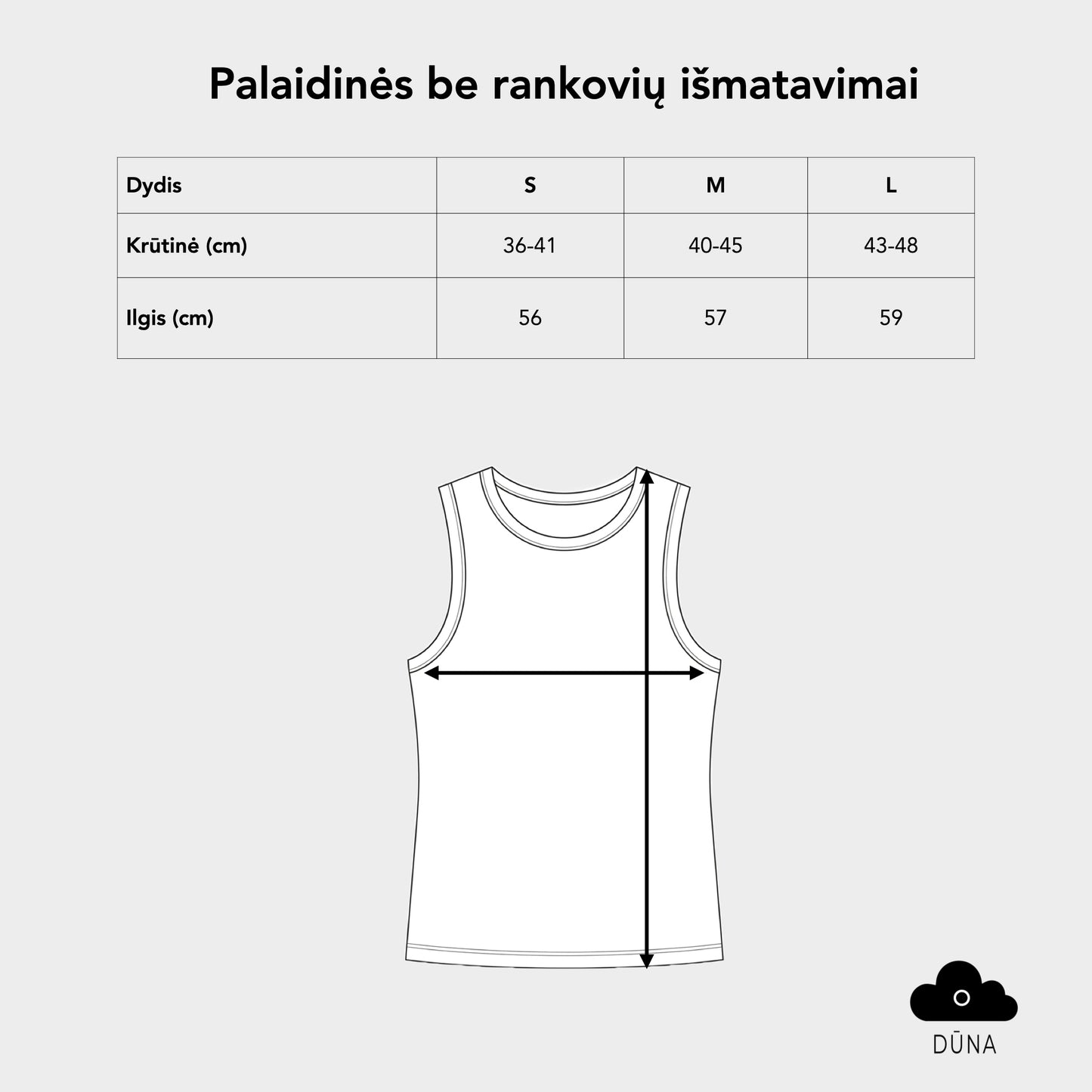 Bazinė palaidinė be rankovių