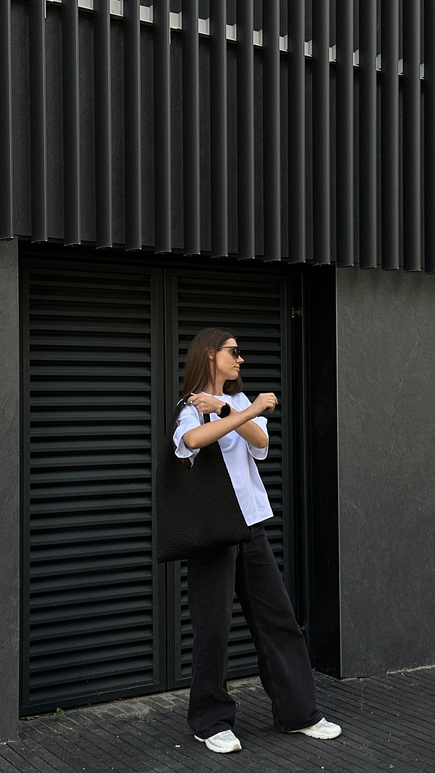 Didelė rankomis nerta rankinė | Dūna